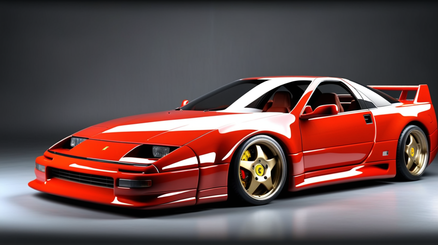 combine a 1996 nissan 300zx with a ferrari f40 into one car