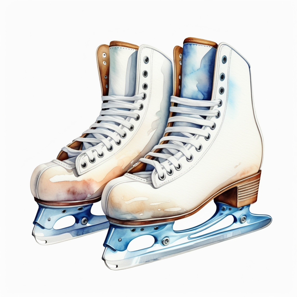 white backgroundcreate a realistic illustrationwhite skatesdetailed shot in