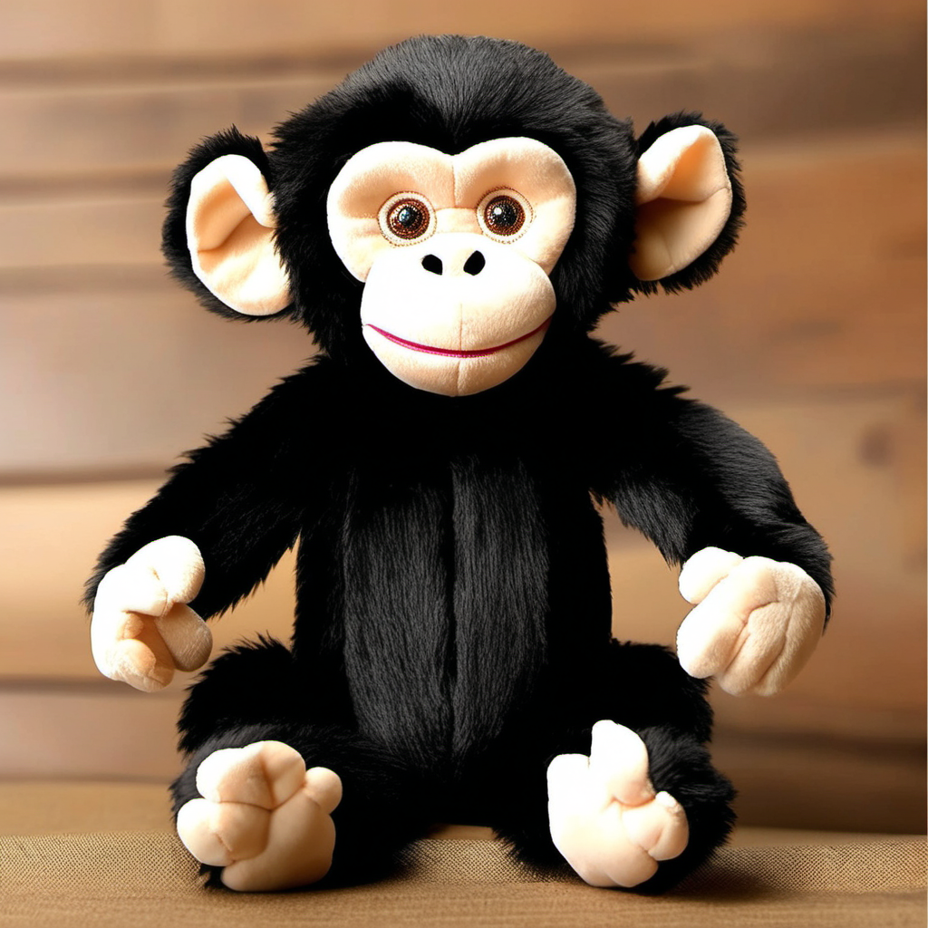 Infant chimpanzee plush toy super cute
