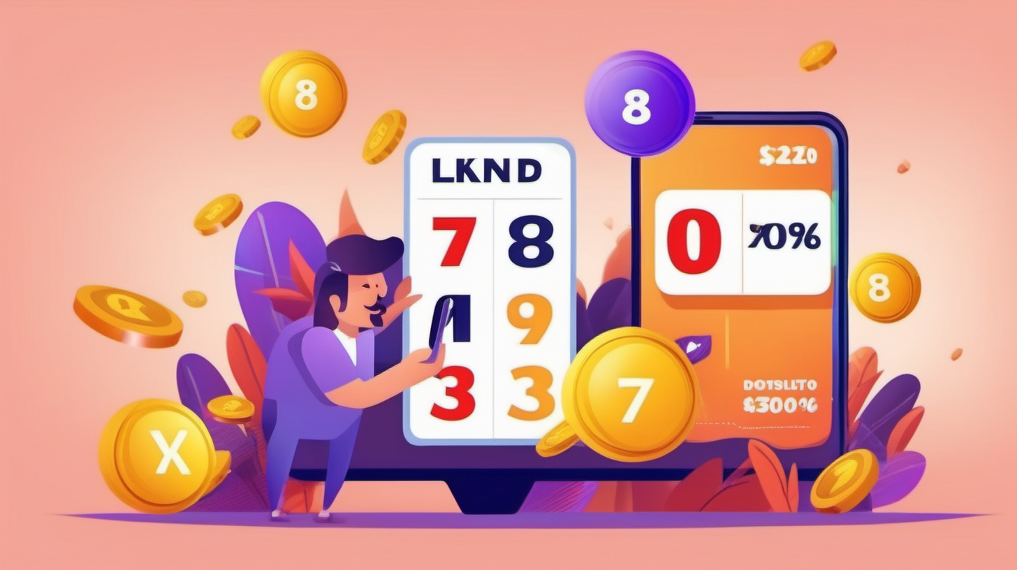 as an online lottery marketing person, create random images, various forms of investment in online lottery, using a gadget or smartphone :: it's trendy to play online lottery while investing, in a good place, with relevant images. cinematic, detailed & 8K.