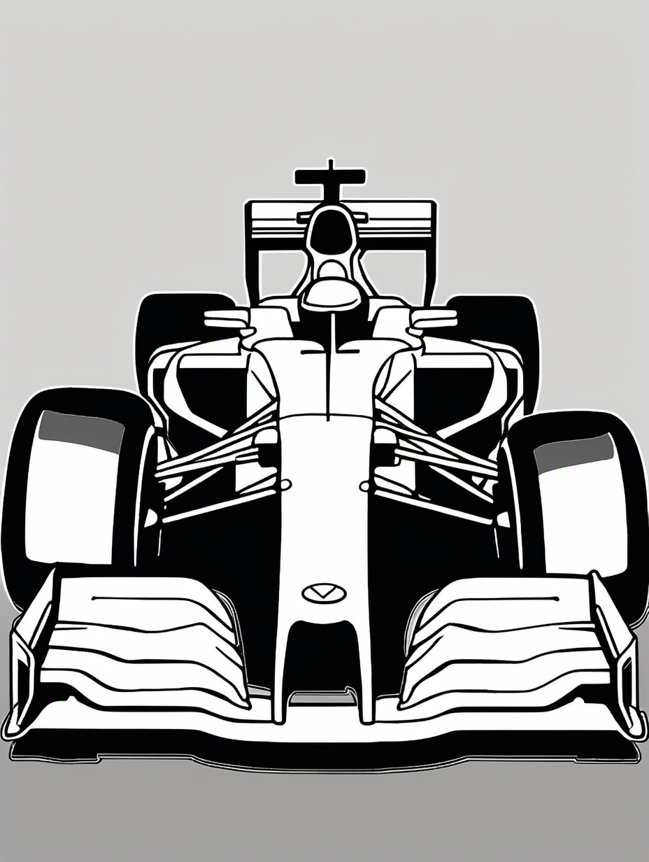 f1 car for colouring book

