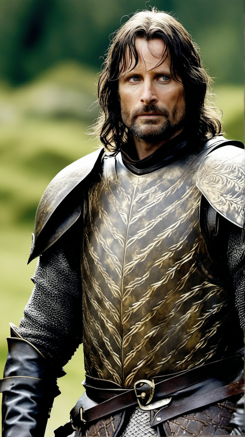 Aragorn wearing armor in Game of Thrones