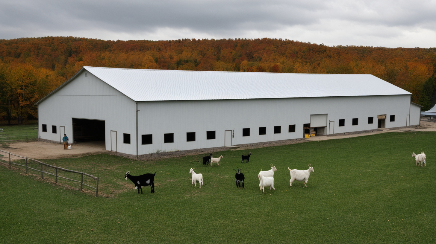 goat farm building