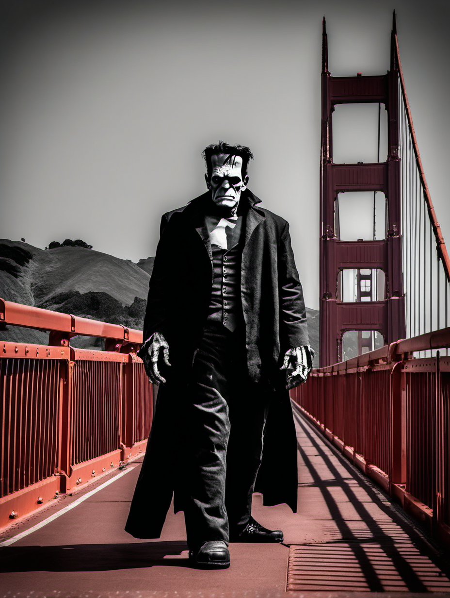 Frankenstein on the Golden Gate Bridge