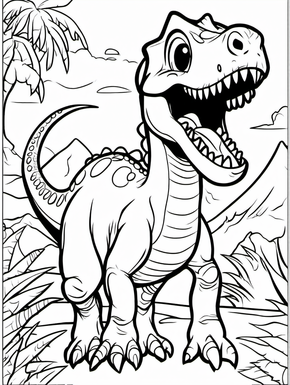 Dinosaur to color a child