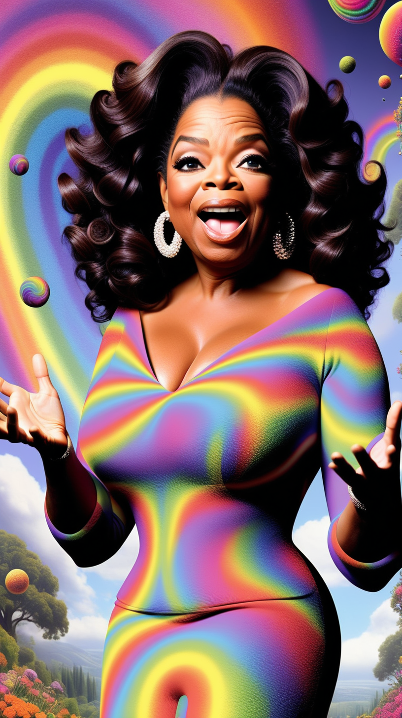 Oprah Winfrey having an acid trip