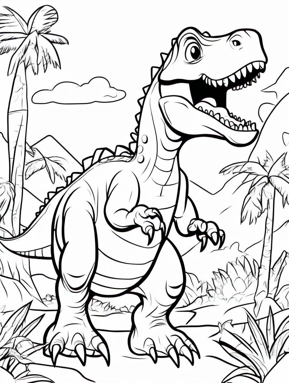 Dinosaur to color a child