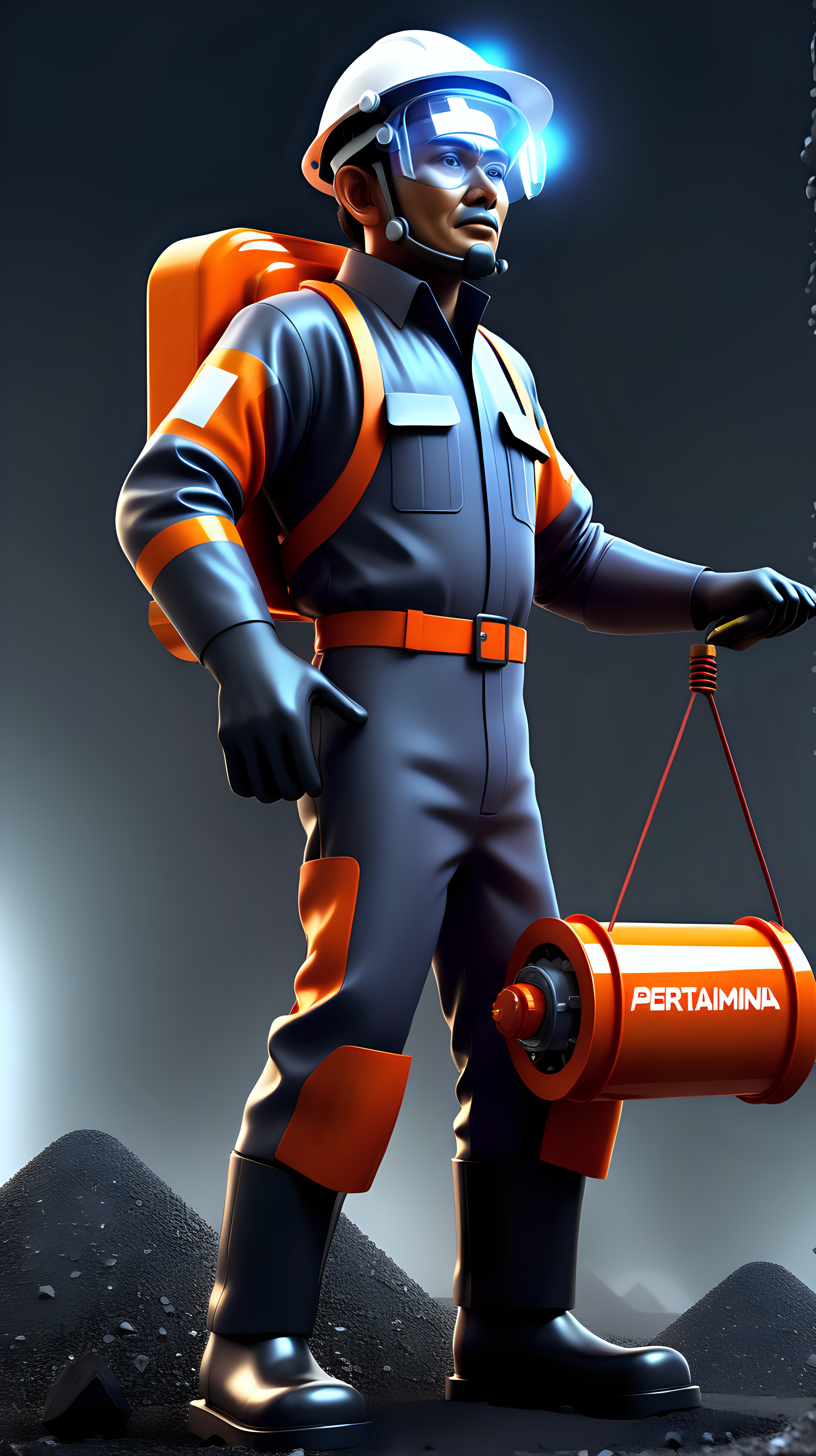 futuristic pertamina oil miner