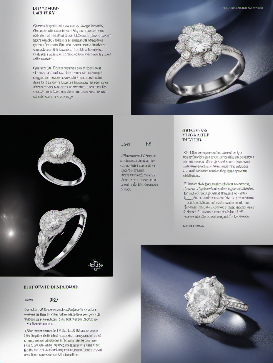 LAB GROWN DIAMOND JEWELLERY CATALOGUE WITH INFORMATION AND PICTURES OF 6 PAGES