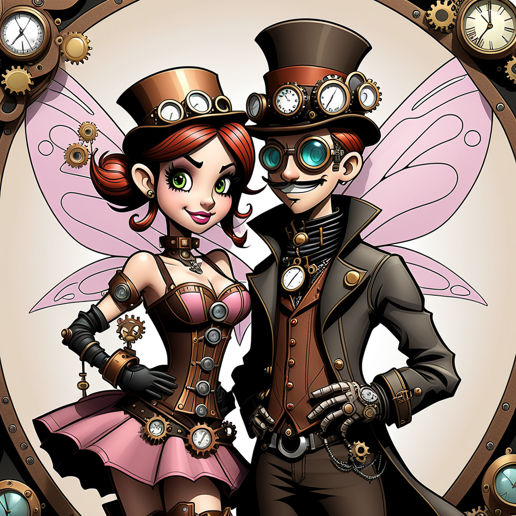 envision prompt Steampunk Fairy Valentines brought to life