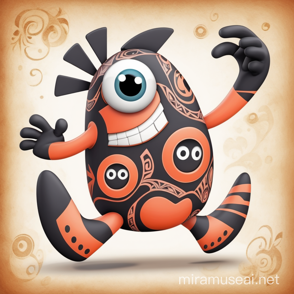 Playful TapuTapu Character Design for Kids