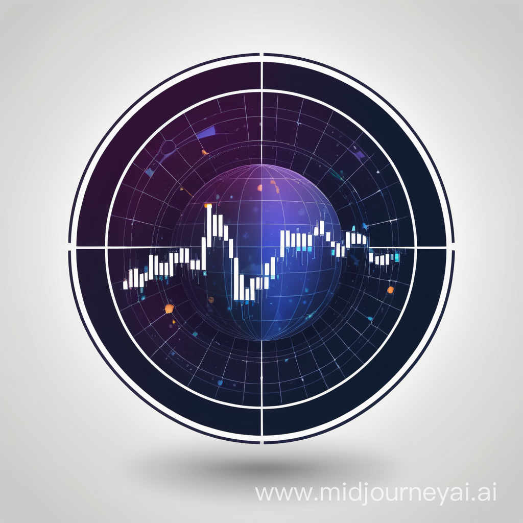 create a logo about multiverse and forex chart