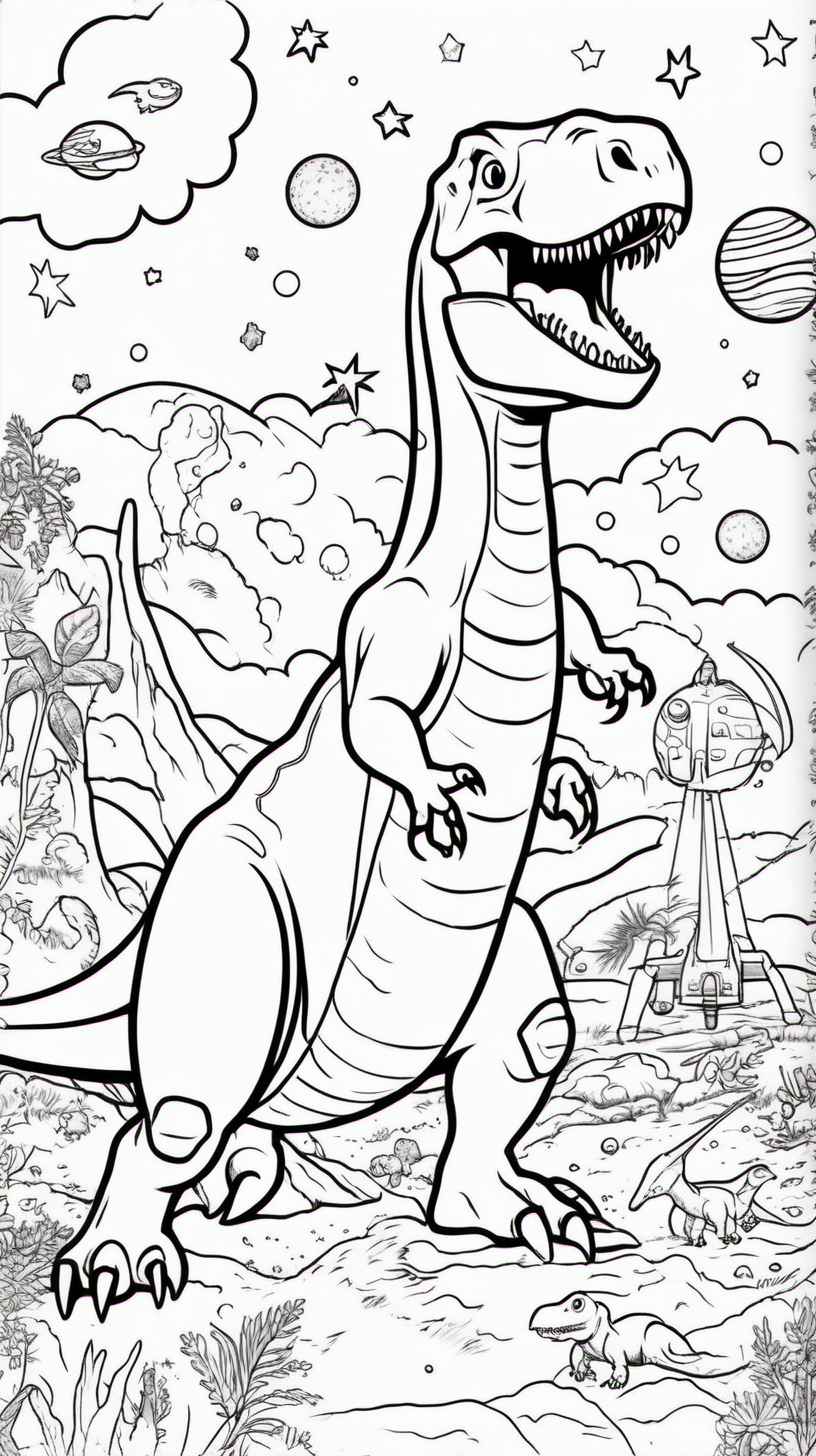 Cover of a childrens coloring book about a