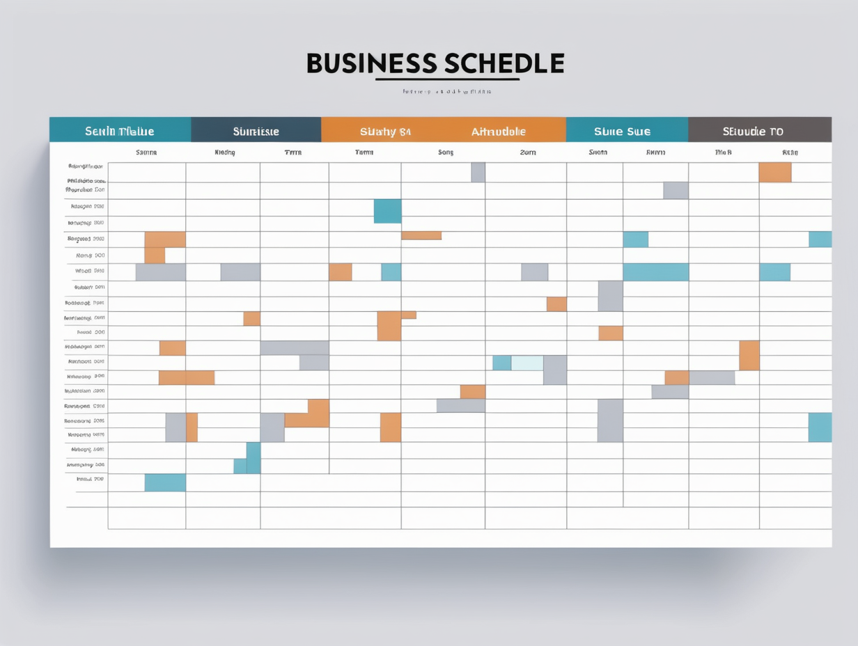 business schedule