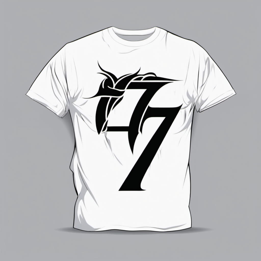 make me a logo for tshirt
 with lucky 7vene