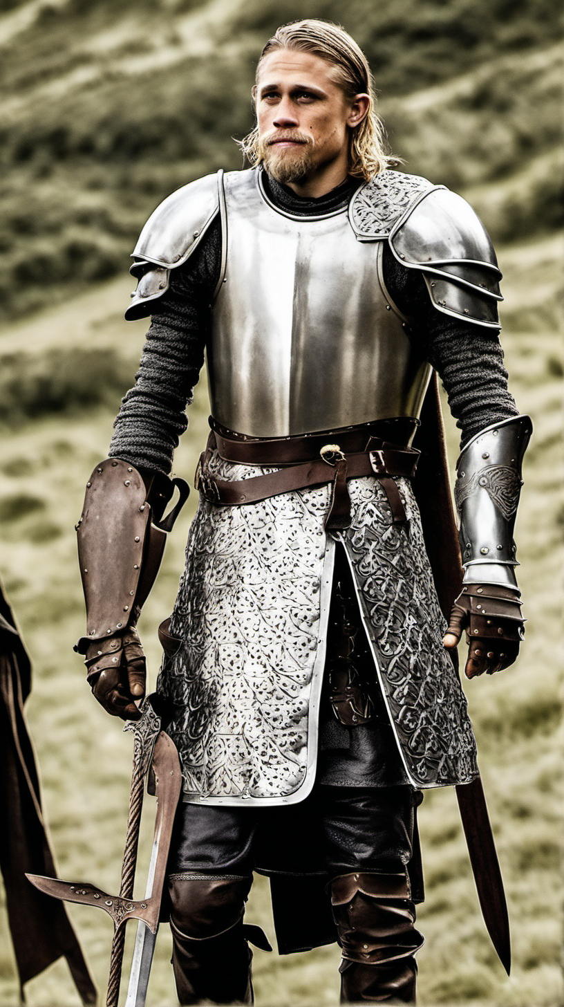 charlie hunnam wearing armor in Game of Thrones
