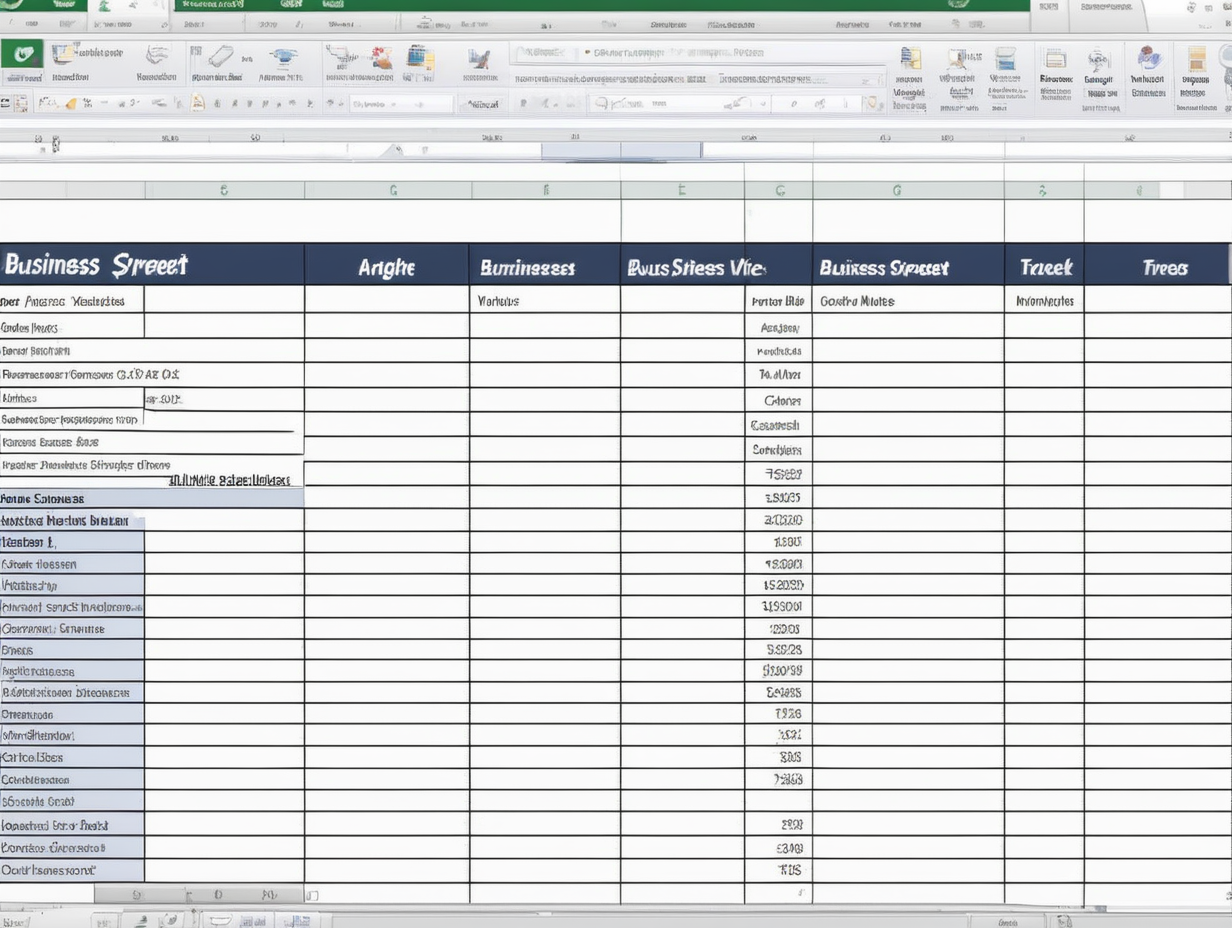 Business spreadsheet