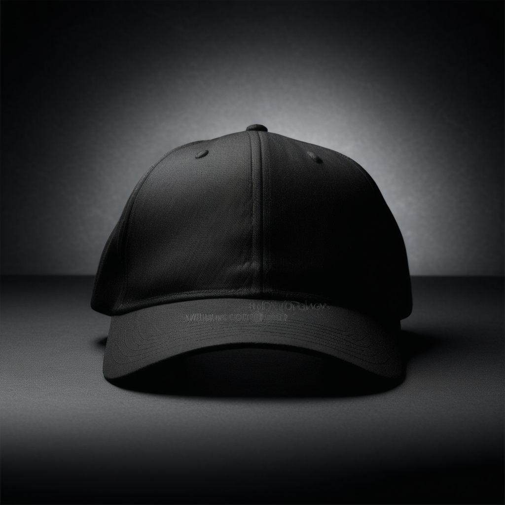 stock photography image mock up of black cap