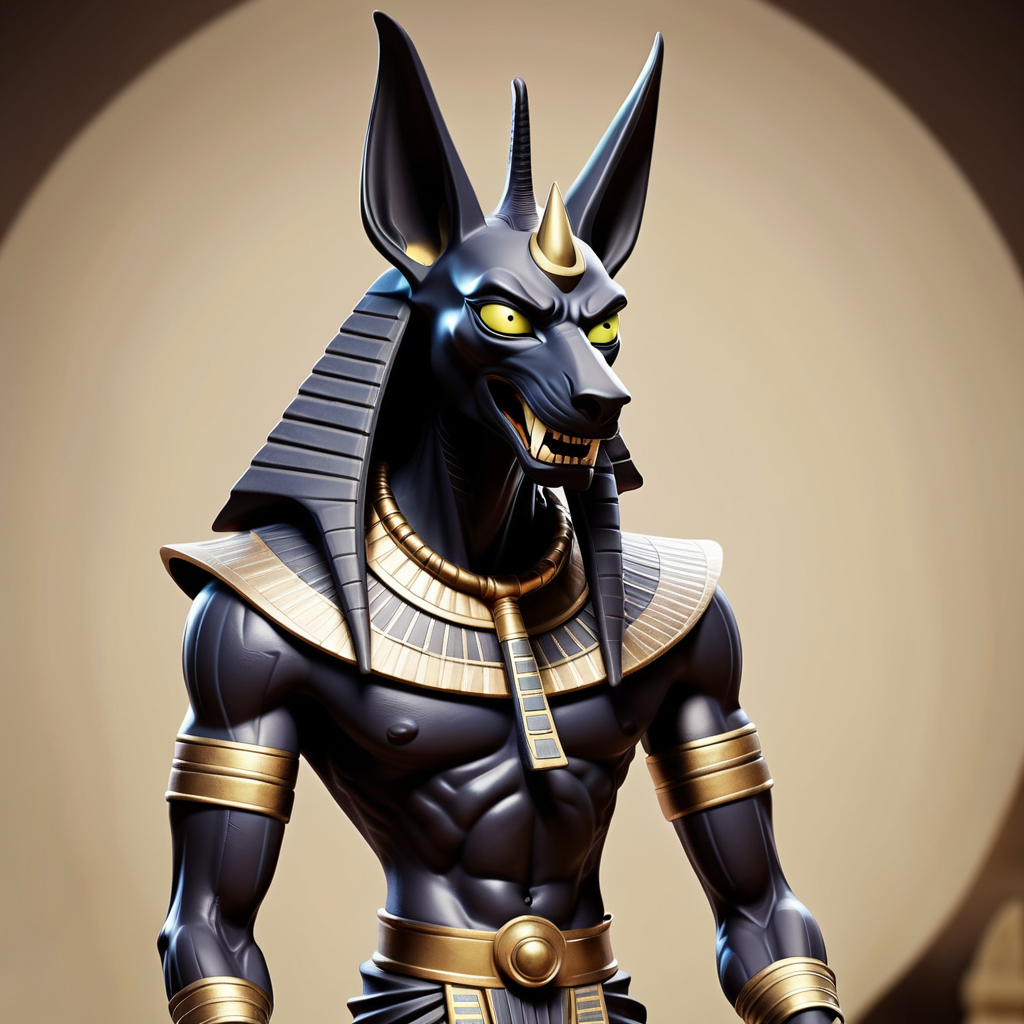 anubis scary posé 