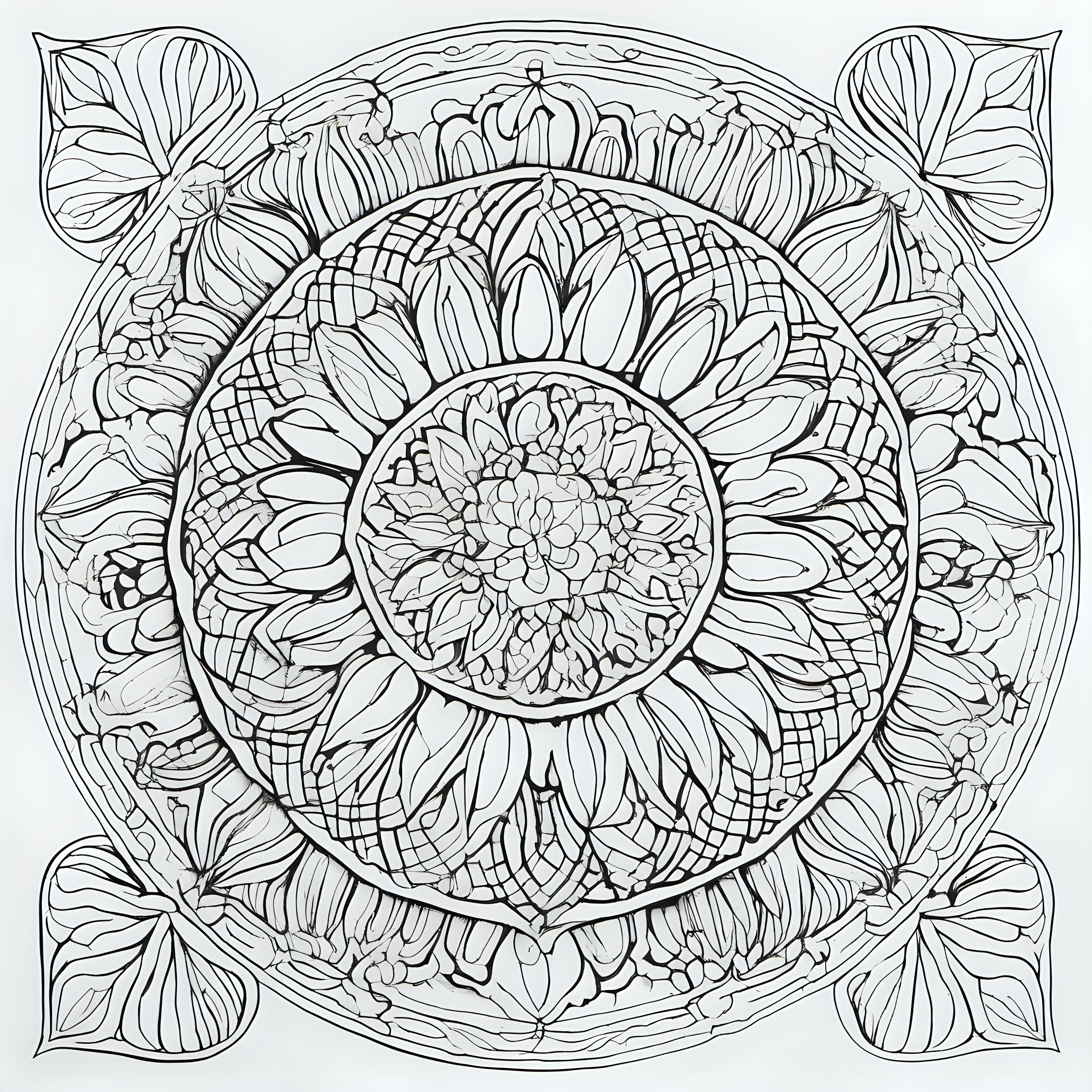 Transport yourself to a serene botanical realm by describing the experience of coloring in a page from the 'Floral Mandalas Coloring Book for Adults.' Choose one specific mandala design, and vividly illustrate the emotions and creative journey as you bring the intricate floral patterns to life with your chosen colors. How does the process of coloring these delicate mandalas contribute to your sense of relaxation and mindfulness? Explore the sensory details and emotions evoked by the intertwining beauty of nature and artistry. --ar2:3 --v 5