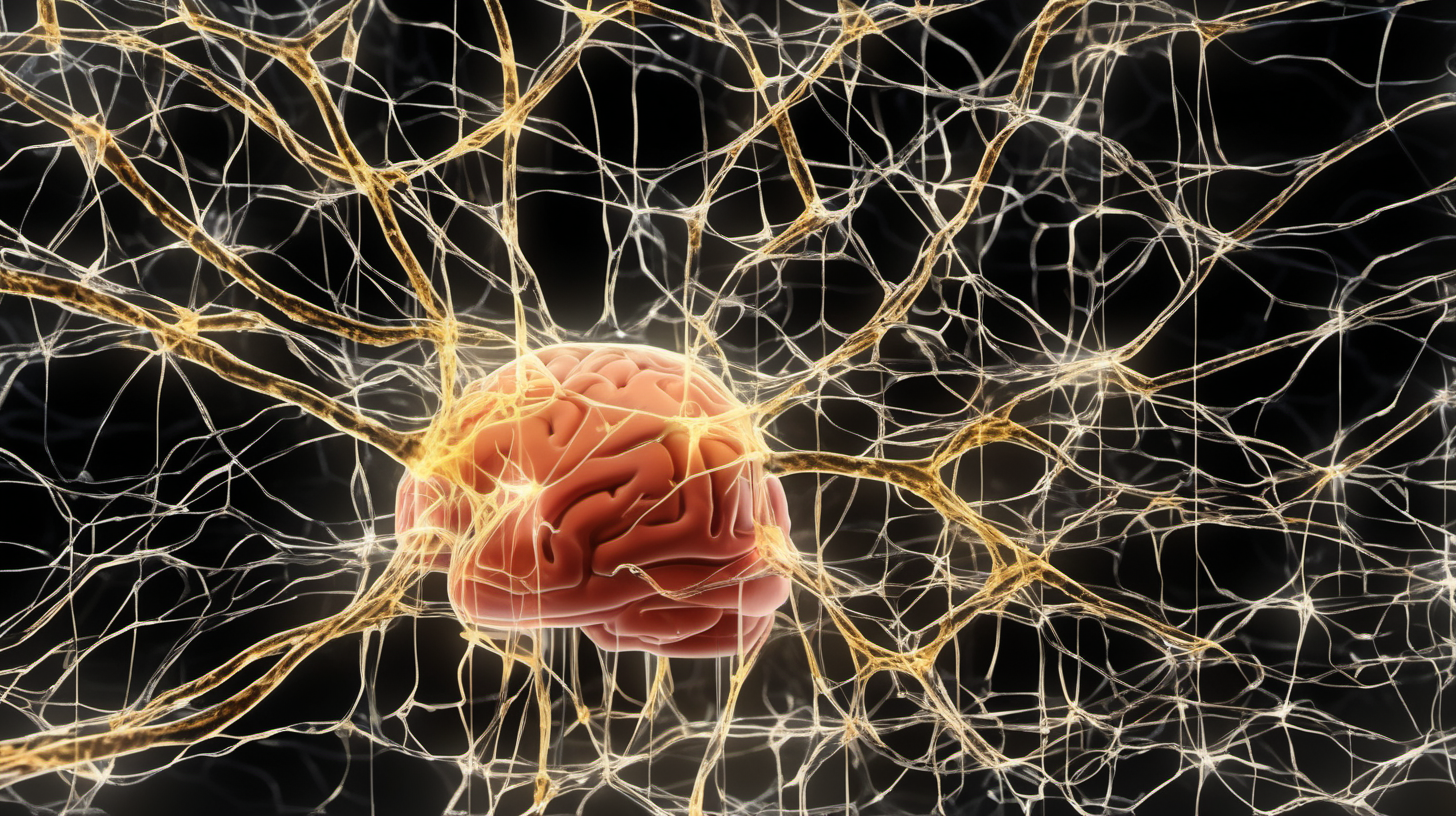réseau de 1000 neuronnes dans le volume d'un cerveau humain, avec effet électrique