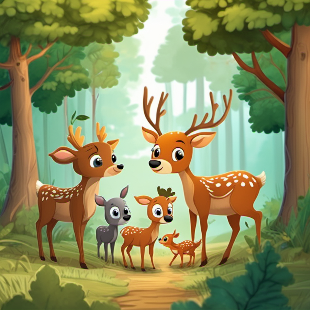 Picture for a childrens bookRome the deer in