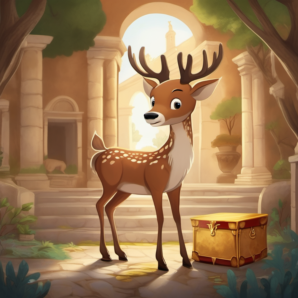 Picture for a childrens bookRome the deer at