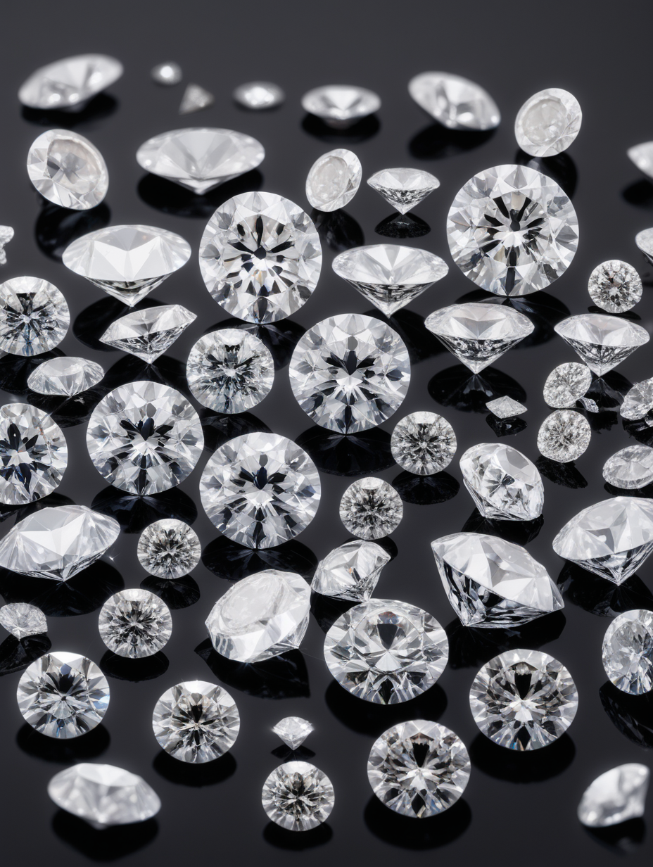LAB GROWN DIAMONDS DIFFERENT SHAPESDIFFERENT SIZES SHOOT IMAGES