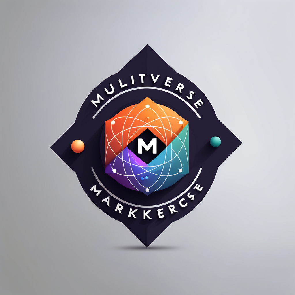 create a logo about multiverse and financial market