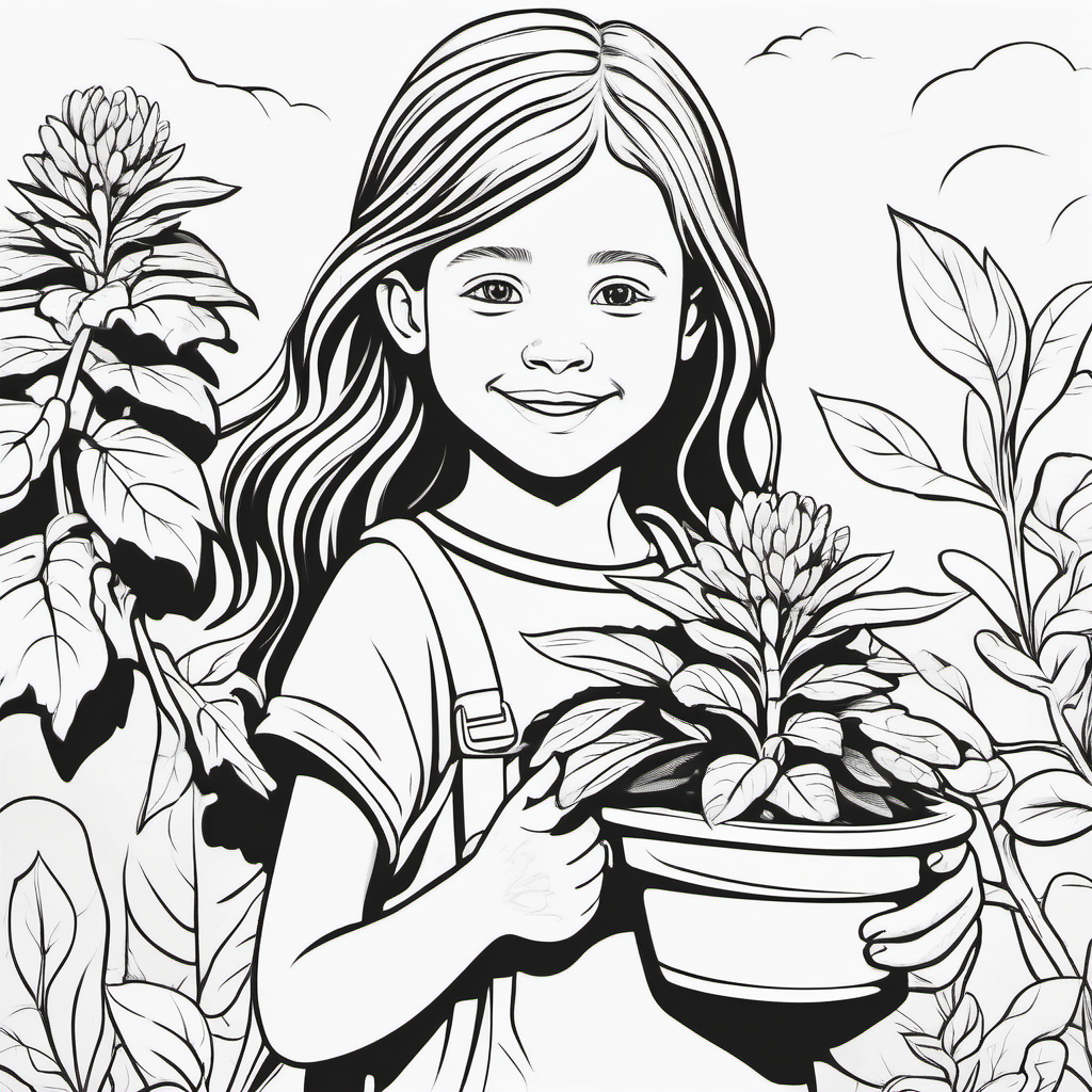 create an image without color for kids coloring
