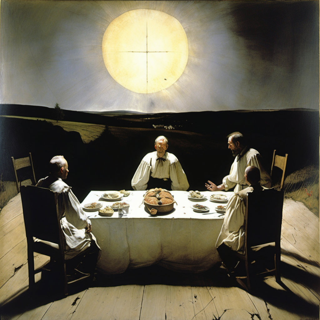 andrew wyeth painting of The feast of the