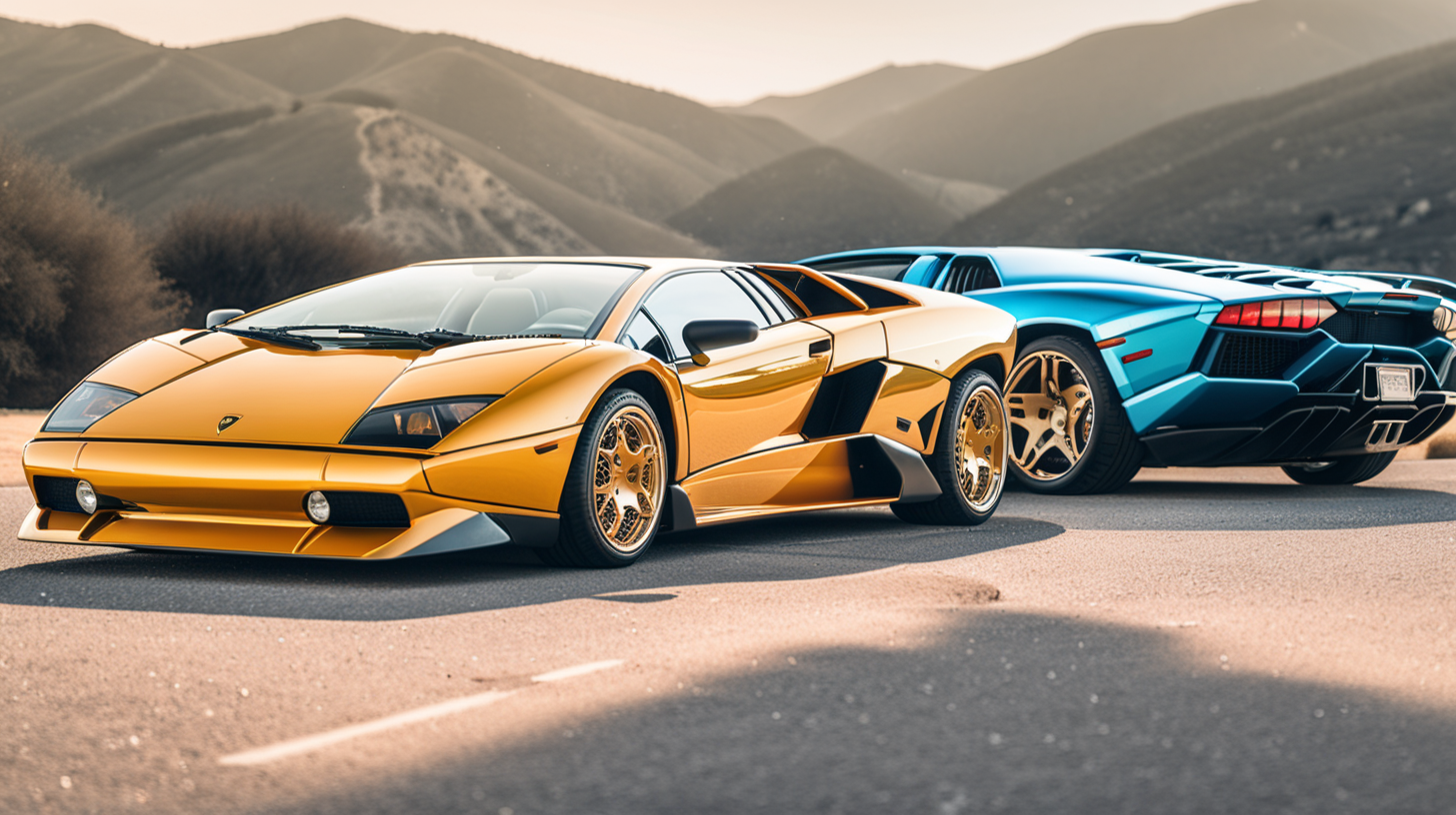 1990 Lamborghini Diablo blended with a 2020 Lamborghini