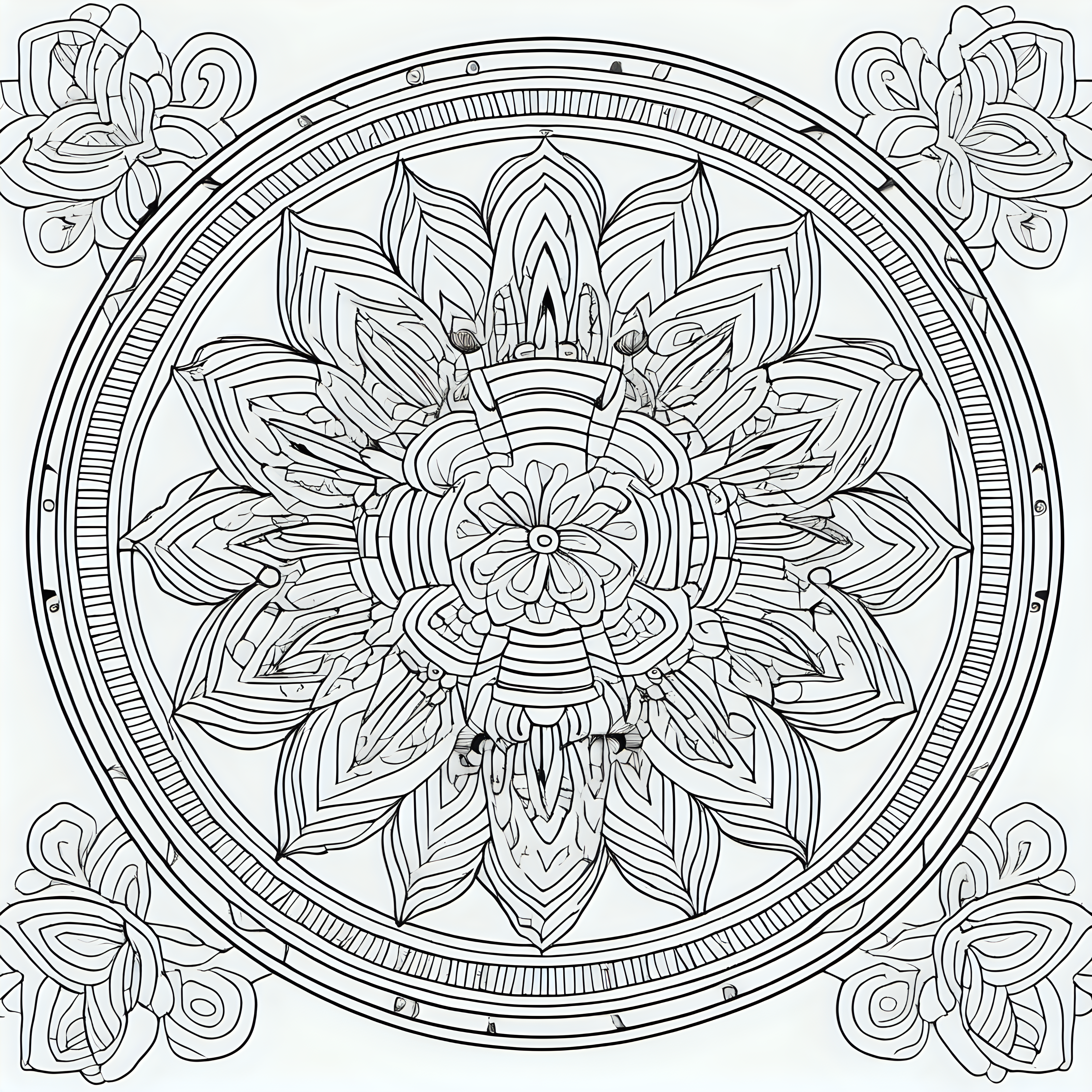 coloring page for adults mandala for adults floral