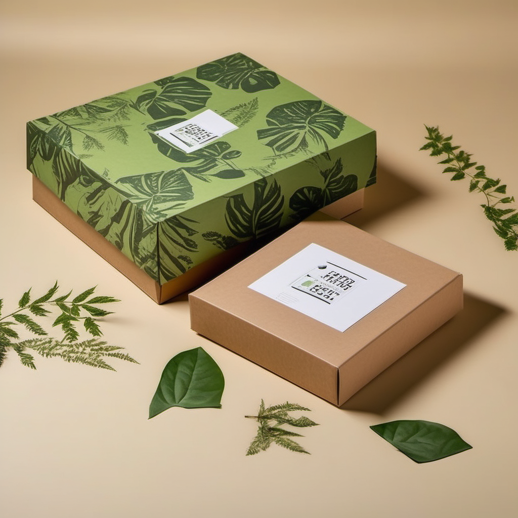 Creating a paper box print with an ecofriendly