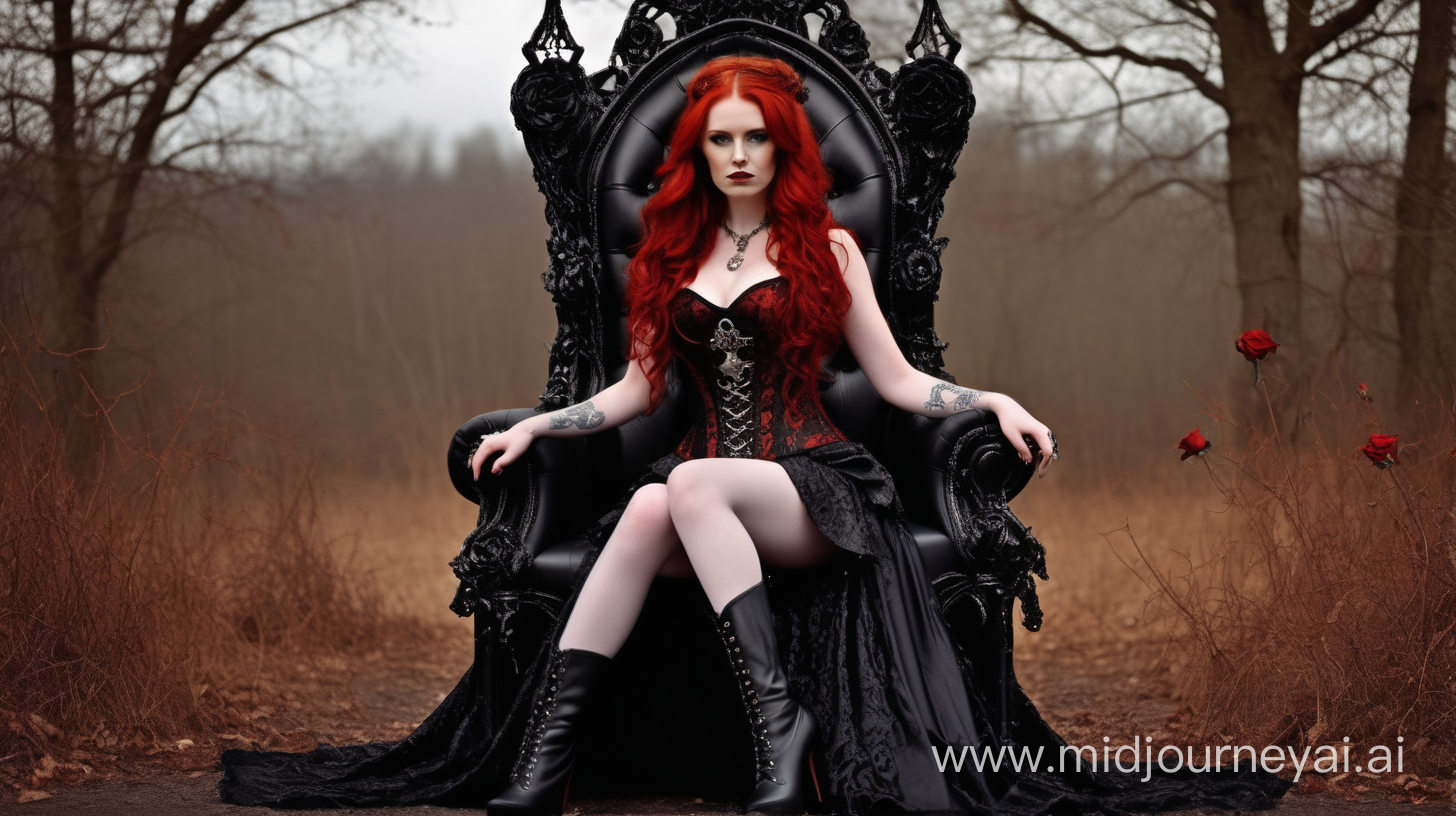 Slr quality 30 year old gothic queen Red