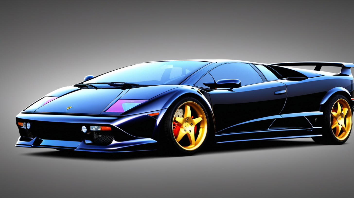 blend a Lamborghini Diablo with a Lamborghini Gallardo