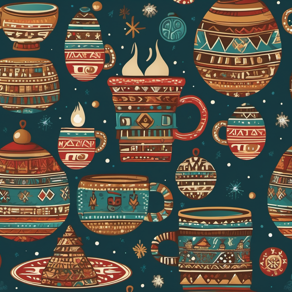 BackgroundDecorated Christmas scene with Christmas tree snowmen and