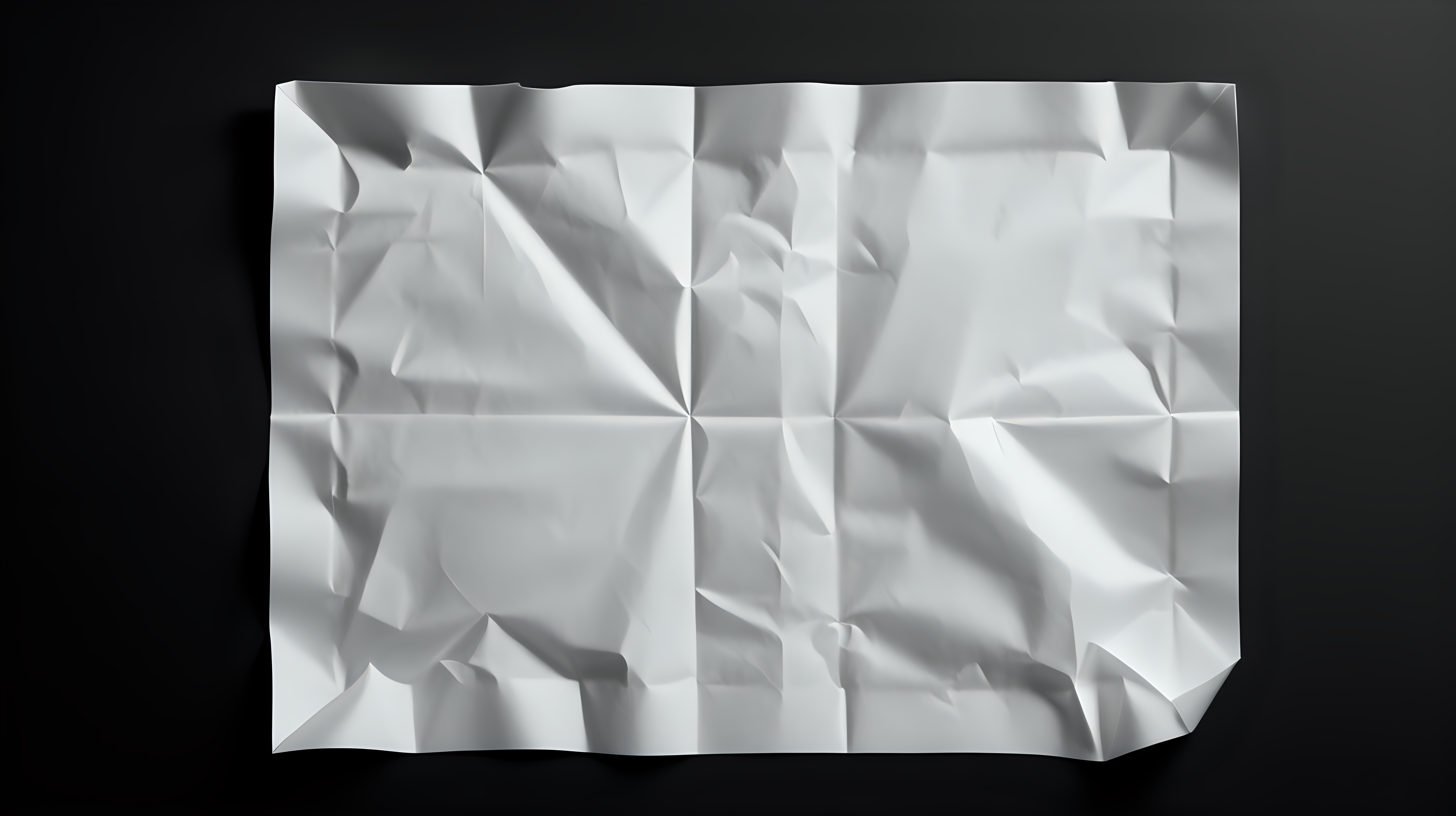 small white sheet of paper on a black