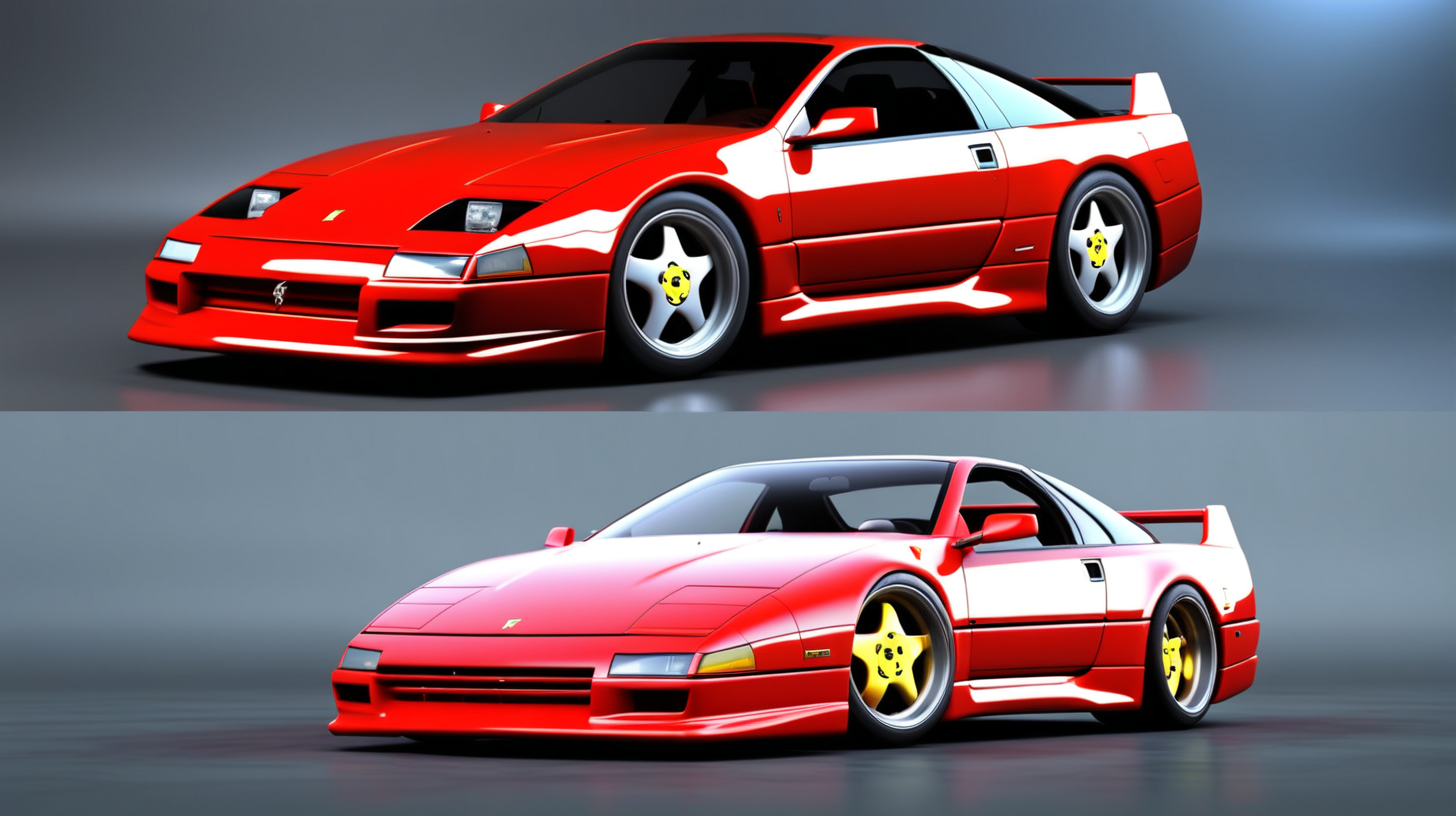 combine a 1996 nissan 300zx with a ferrari f40 into one car