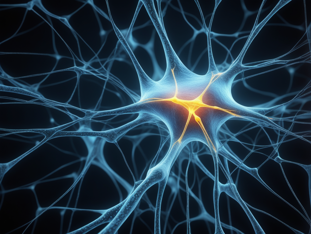 Réseau de 1000 neuronnes , autour d'un "A" , éléctriques