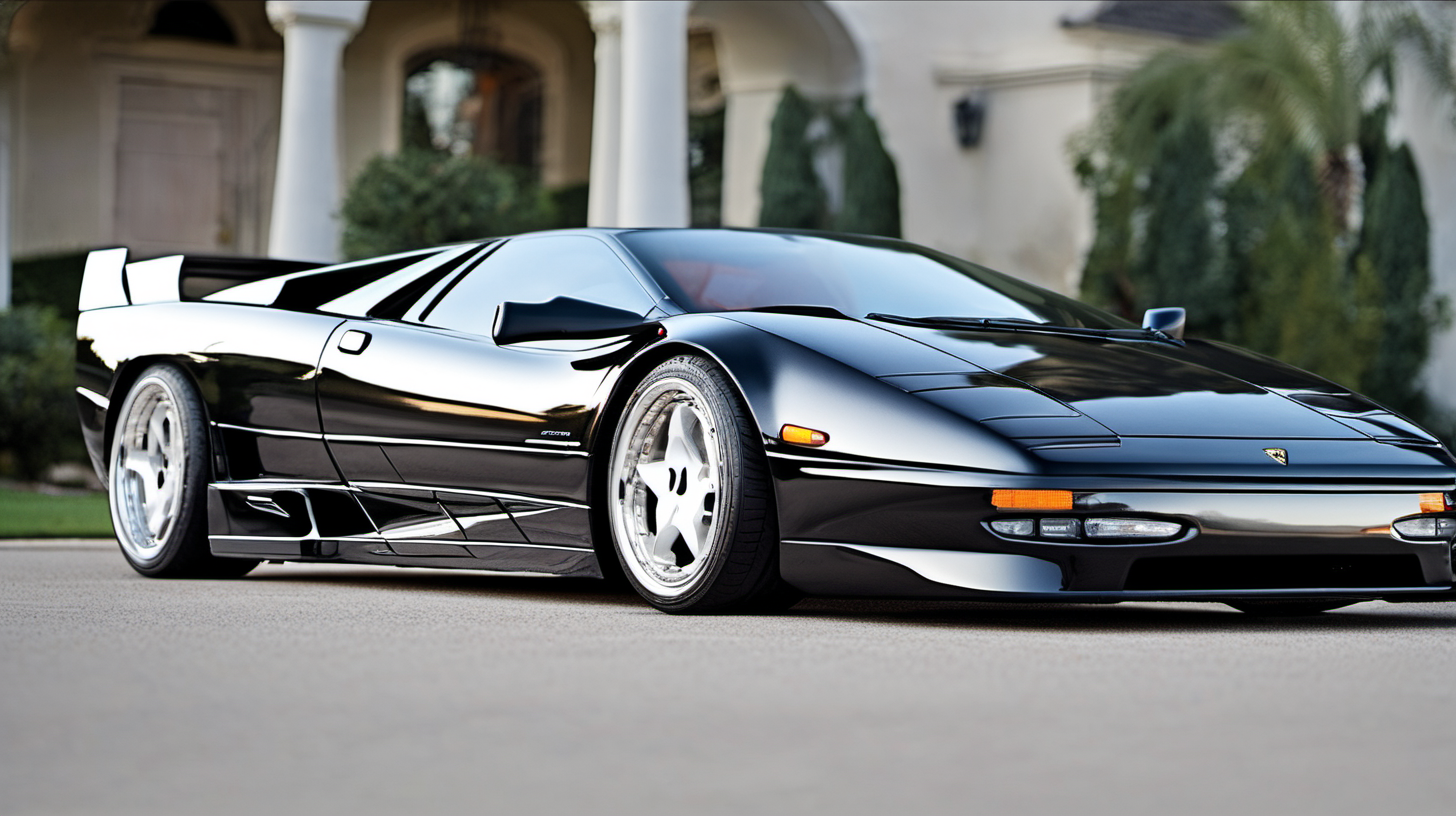 1990 Lamborghini Diablo blended with a 2023 Corvette