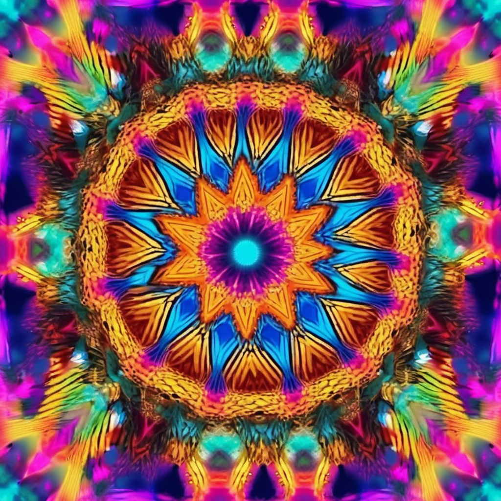 Colourful kaleidoscope