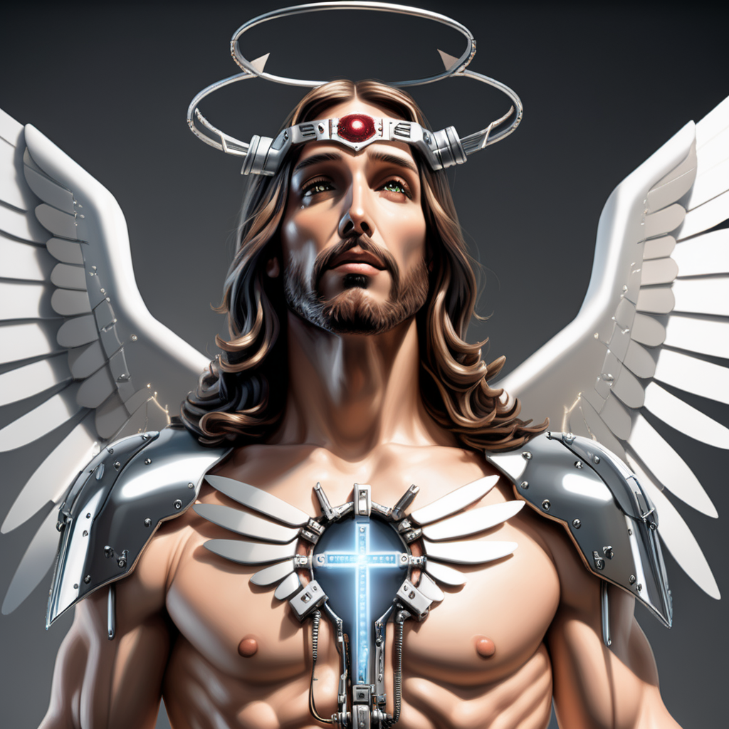 jesus loving cyborg metal wings