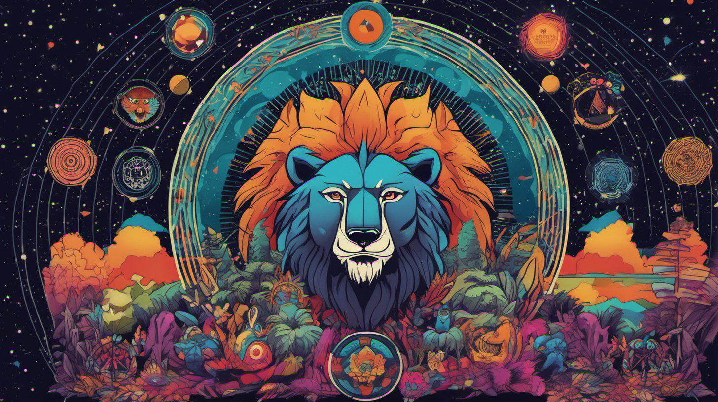 cosmic music festival ubuntu kaizen lion bear wolf