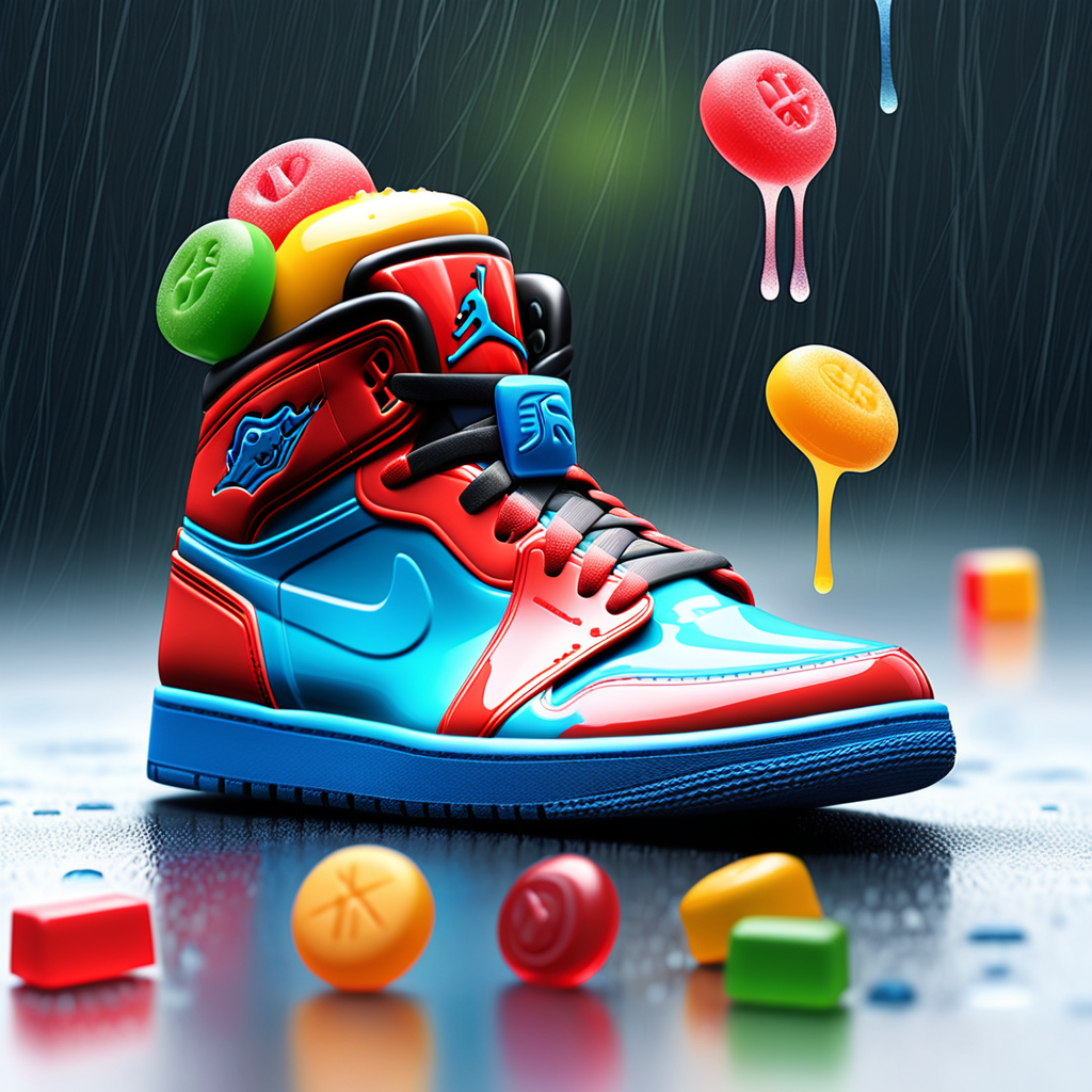Jordan sneaker design with Jolly Rancher candy on