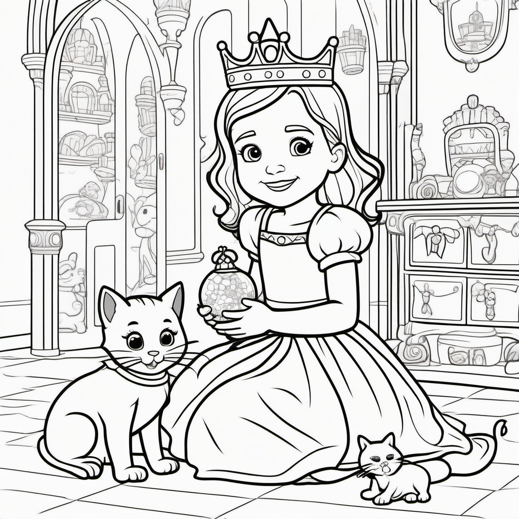 coloring pages for young kids a toddler princess