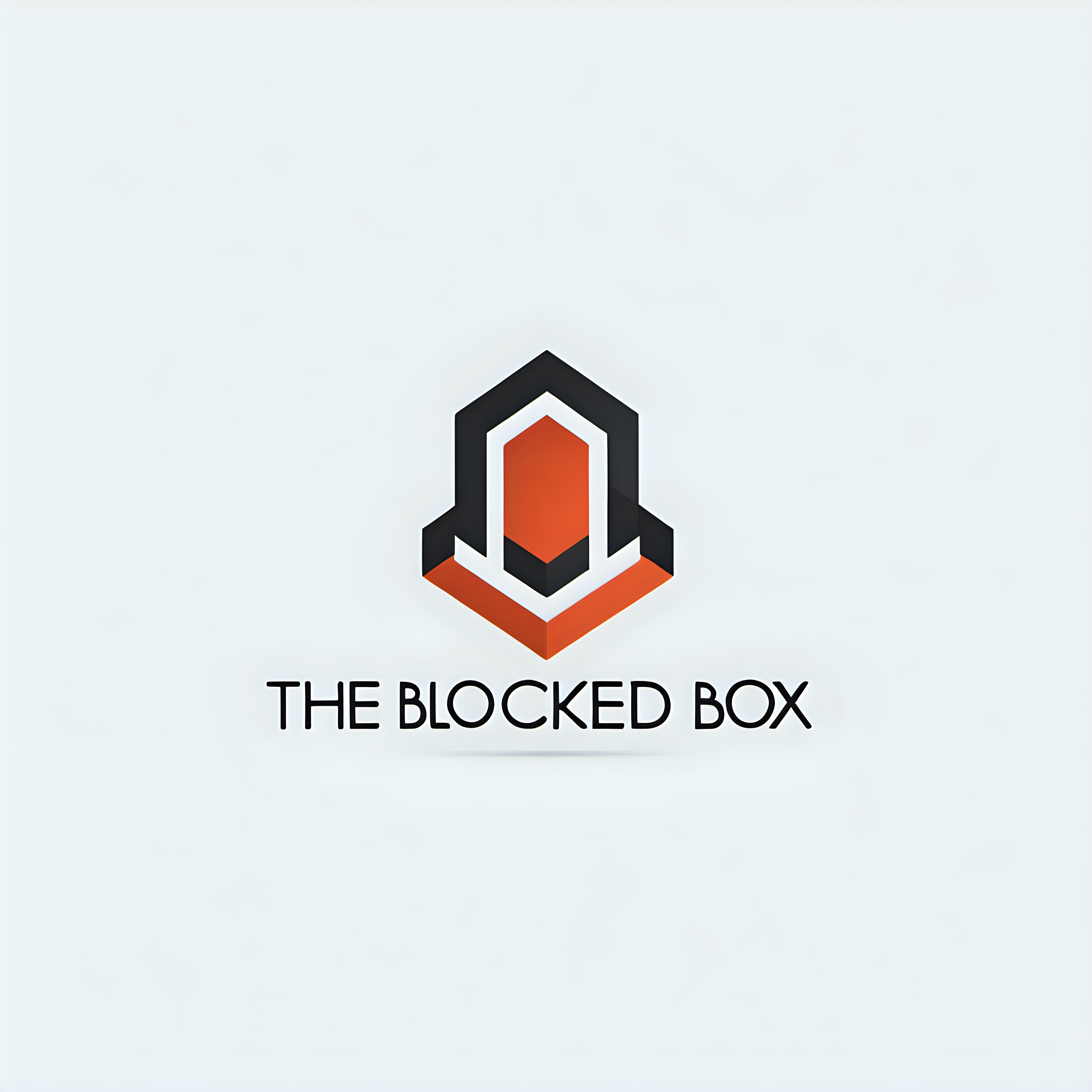 Clean Modern Logo "The Blocked Box"
