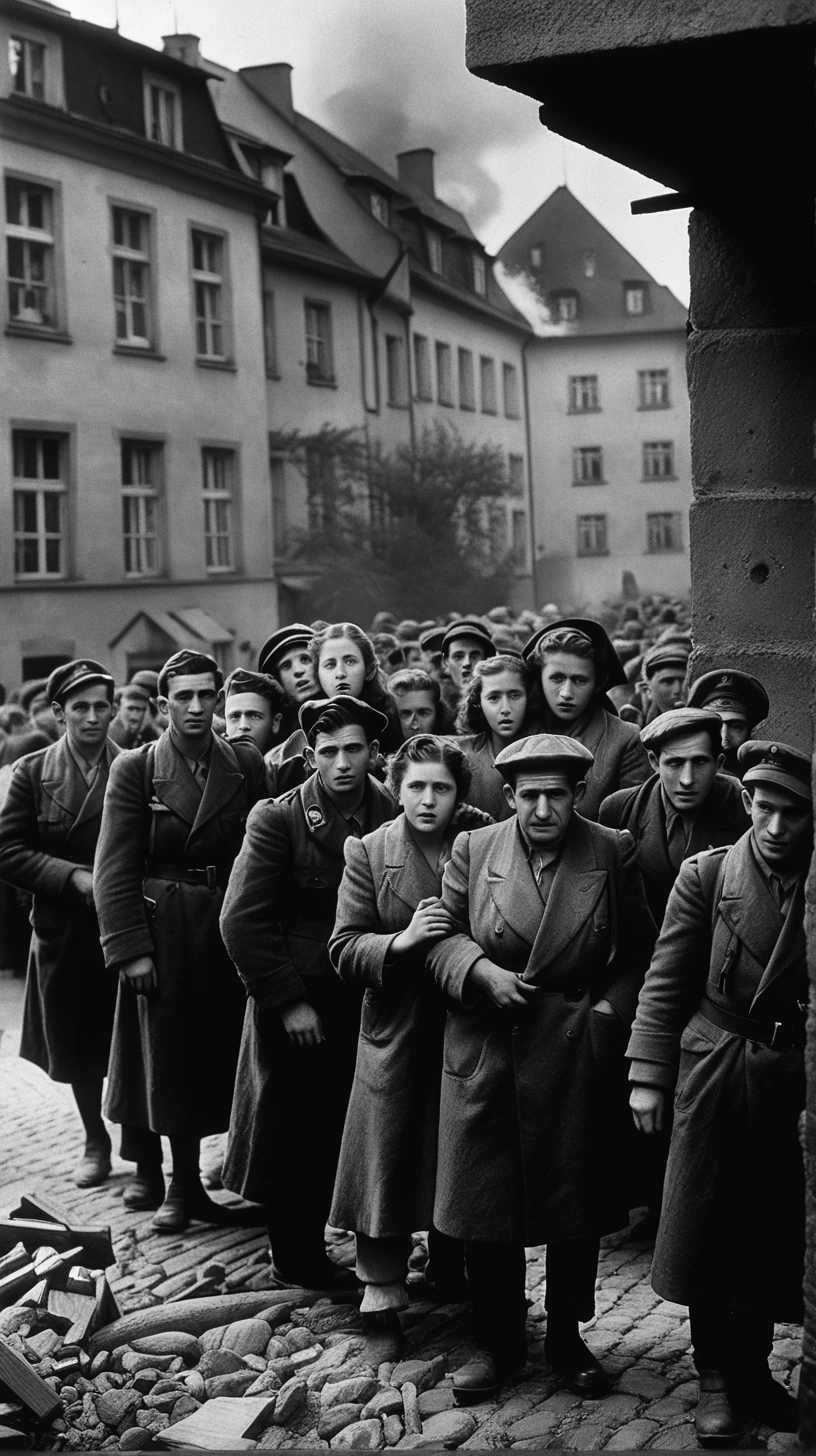 World War II, Jews suffer in Germany, let the picture be dark
