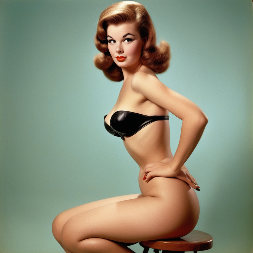 1960s sexy pinup girl model