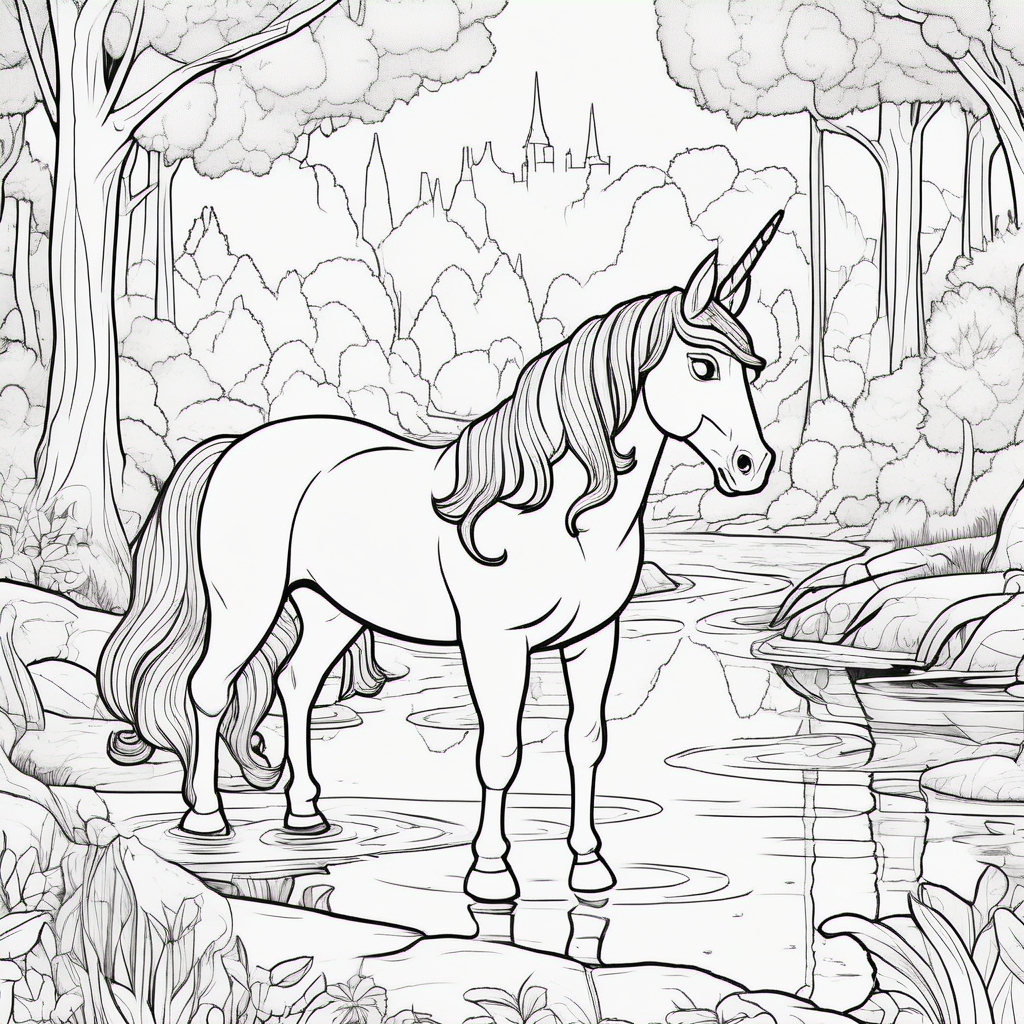 coloring pages for young kids a princess and